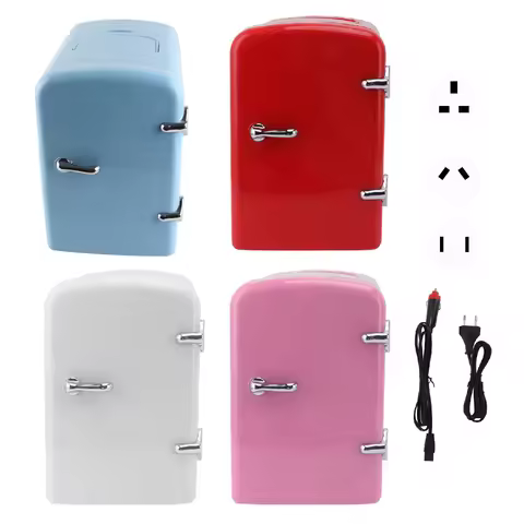 Portable Cooler Warmer Refrigerator 4L ABS Plastic Mini Beauty Fridge AC100-240V Cooling Warming DC1