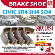 S2U Rear Brake Shoe Honda Civic Ferio EK EX EG SB4 SH4 SR4 SO4 Car Brake Part 5527 Pam Kasut Brek Li