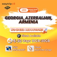 Easytripgo Georgia Azerbaijan Armenia eSIM 3-30 Days 10GB-30GB Unlimited Data | Instant Email Delive