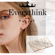 EVERYTHINKONLINE STERLING SILVER S999 EAR STICK STUD EARRING ANTI ALLERGIC BLOCKING PIERCING MINIMAL