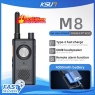 Walkie Talkie M8 8W SOS VOX Two Way Radio Dual Ptt Wireless Cloning Amateur Radio Easy Pairing