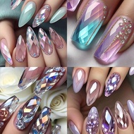 Taiwan Ready Stock 24H Shipping 3D Three-Dimensional Diamond Nails European American Manicure 3D Dia