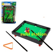 SPORTY POOL BILLIARD TABLE GAME with BALLS CUE STICK MINI SPORTS FUN TOY GAMES TOYS