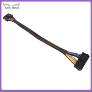 [marlon_edison.] 24 Pin to 14 Pin ATX PSU Main Power Adapter Braided Sleeved Cable for  for  PC and 