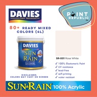 Davies Sun and Rain Elastomeric Waterproofing Paint - Ready Mixed Colors (4L - Gallon Size)