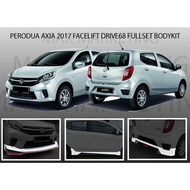 PERODUA AXIA 2017 FULL SET COLLECTION (68) POLYURETHANE SKIRT LIP BODYKIT (PU)