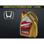 Honda 0w30 4L Fully Synthetic Engine Oil 0W-30 API-SN - 4Liter