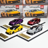 Fine Model 1/64 Corvette C8 ZR1 Static Alloy Diecast Car Model Toy Birthday Gift