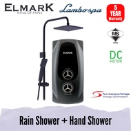 DC MOTOR ELMARK LAMBOSPA WATER HEATER WITH RAIN SHOWER/HAND SHOWER | DC PUMP
