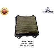 NS200 RS200 D400 Dominar400 Air Filter Element Modenas