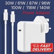 Universal Fast Charging Type C 100W Notebook Charger 96W 87W 61W 30W USB C Power Adapter PD QC 3.0 L