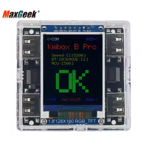 Kmbox B+Pro key mouse controller AI auxiliary support dual USB press gun key mouse handle In Stock！