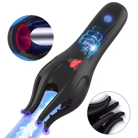 Male masturbator Glans Trainer Massager Electric Rotation Prostate Stimulator Vibrator for Men Prolo