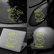 [Send Within 1 Day] Agase Sticker i GOT7 Ahgase logo Waterproof Can Be Attached To The Car Comes Wit