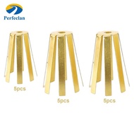 Perfeclan 5Pcs/Pack Universal Brass Golf Shaft Adapter Shims, Golf Shaft Adaptor, Brass Washers Acce