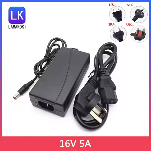 220V To DC 16V 5A Power Adapter 16V 5A Switching Power Cord 16V 5A DC Power Universal 4A 3A