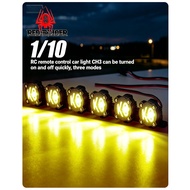 1/10 1/8 Scale KC Style Roof Light Bar 3 Modes via CH3 RC Crawler Accessories Compatible with Axial 