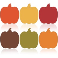 24 Pack Fall Sticky Notes Pumpkin Sticky Notepads 6 Colors 3 x 3 Inch Autumn Sticky Memo Pads for Sc