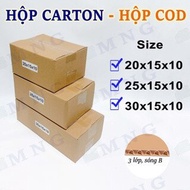 Carton box for packing goods size 20x15x10, 25x15x10, 30x15x10