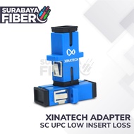 SC UPC Super Xinatech 0.12dB Adapter Contents 50 Pcs - Barrel FO biru - Connector ODC/OTB/Roset Equi
