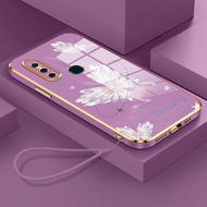 UNGU Casing HP For VIVO V15 V15 Pro Case Casing Butterfly Purple Pattern Casing Casing HP Silicone S