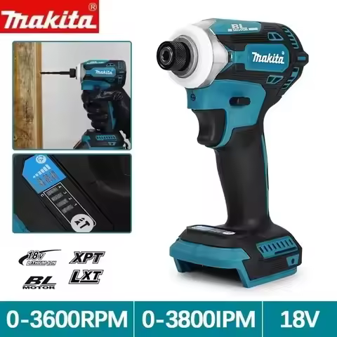 Makita DTD171 18V Brushless Cordless Impact Driver Rechargeable Electric Screwdriver Drill for Const
