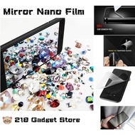 Samsung Galaxy A70 / A80 / A90 Mirror Film & Back Carbon Fiber Screen Protector