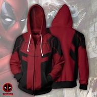Foreign Trade Hot-selling deadpool deadpool 2 3D Printed Comic Movie Anime Men Zipper Sports Hoodie