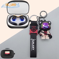 For Cleer ARC 3 Pro Case Cartoon Bear Astronaut Keychain Pendant Cleer ARC 3 Silicone Soft Case Cute