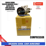 MGC DENSO CHINA TOYOTA HARRIER ZSU60 2014 /ALTIS ZRE172 2014 6PK 6SES14C COMPRESSOR ( 7682 )