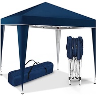 3x3m Navy Blue Foldable Gazebo Tent with Carrying Bag