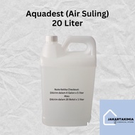 TERMURAH AQUADEST 20 LITER - AIR SULING - DISTILLED WATER - AQUADES -