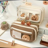 Capybara pencils, capybara stationery bundle, pencil case, crayon Sinchan holder.  kapibara dan pens
