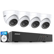 ANNKE H500 5MP PoE Security Camera System with 6MP 8CH NVR, 4X 5MP Outdoor IP Cameras with 2.8MM Len