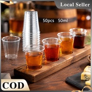 50pcs Juice Expresso Shot Pudding Drinkware Hard Plastic Clear Plastic Juice Expresso Shot Cup Kaca 