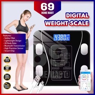 Digital Smart Scale Body Weighing Scale Body Fat Bluetooth BMI Weight Scale Bathroom Penimbang Berat