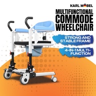 Transfer chair Toilet Elderly Chair Multi Functional Rehab Chair Commode Transfer Wheelchair bath Ch