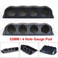 2inch 52MM Universal Racing 4 Holes Dash Board Quad Gauge Holder Pod ABS Dashboard For 52MM Car Gaug