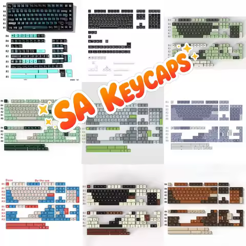SA Profile GMK Keycaps Set ABS Double Shot Keycaps for Mechanical Keyboard Multiple Theme Keycap Set