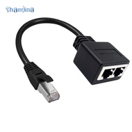 [Shamjina] Lan Ethernet Splitter Cable, Network Adapter LAN Ethernet Splitter Adapter Cable LAN Ethe