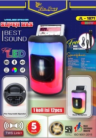 SPEAKAER WIRELLES BLUETOOH PORTABLE JINLONG JL-1871 SUPER BASS