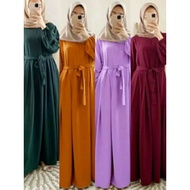 Citayam outfit of the day S 4L 5L Latest gamis Teenage putri polos rempel - Accept Receipt Automatic dropshipper C O D