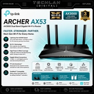 TP-LINK ARCHER AX53 Wifi 6 Router Dual Band Gigabit AX3000 High Power Wireless Router With Homecare 