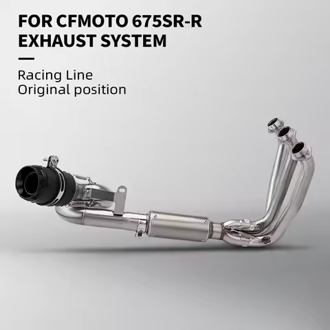 lip On For 675SR NK675 675 SR CF675SR Motorcycle Exhaust Escape Front Link Pipe Connection 51mm Muff