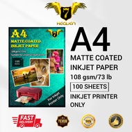 7 Heaven A4 Matte Inkjet Paper 108gsm (100pcs/pack)
