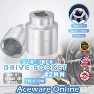 42MM Drive Plug Socket Wrench Spanner Lug Nut Wheel Spark Plug Box Socket Car Repair Tool Industrial