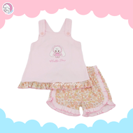 ชุดเซ็ทเด็กผู้หญิง แบรนด์ BNO เสื้อขาสั้น เสื้อผ้าเด็กผู้หญิง ชุดเด็กน่ารัก