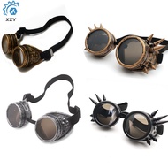 New Fashion Retro Steam Punk Goggles Welding Punk Glasses Five Color Lenses