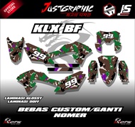 Stiker Decal MOTIF LORENG ARMY Crf - Dtracker - KLX 150l - KLX Bf - Gordon - WR FULL BODY