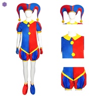 Circus Pomni Cosplay Costume Kids Halloween Party Pomni Jester Costume for Vacations Holiday Wear